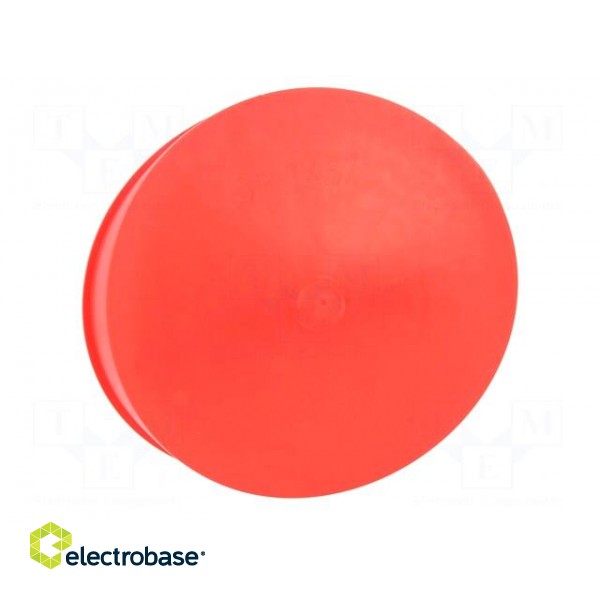 Plugs | Body: red | Out.diam: 166mm | H: 28mm | Mat: LDPE | Shape: round image 9