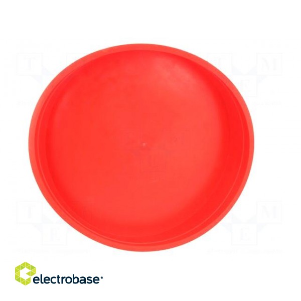 Plugs | Body: red | Out.diam: 166mm | H: 28mm | Mat: LDPE | Shape: round image 5