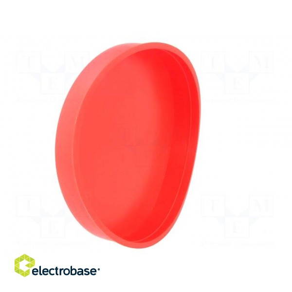 Plugs | Body: red | Out.diam: 166mm | H: 28mm | Mat: LDPE | Shape: round фото 4