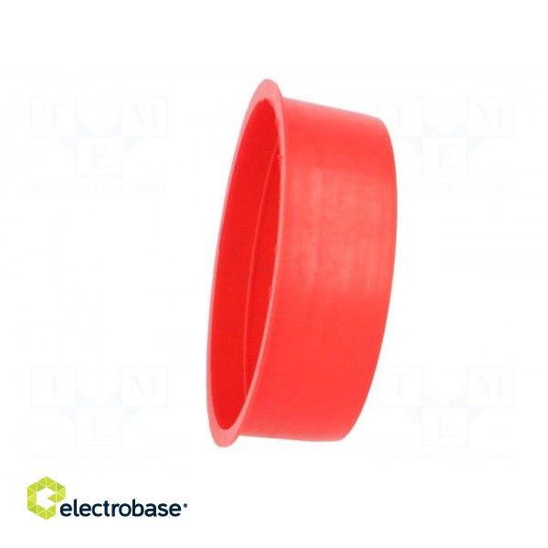 Plugs | Body: red | Out.diam: 61.5mm | H: 20mm | Mat: LDPE | Shape: round image 7