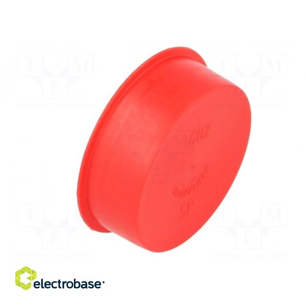 Plugs | Body: red | Out.diam: 61.5mm | H: 20mm | Mat: LDPE | Shape: round image 8
