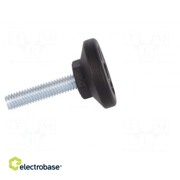 Foot of pin | rigid,with screwdriver slot | Base dia: 25mm | M6 image 7