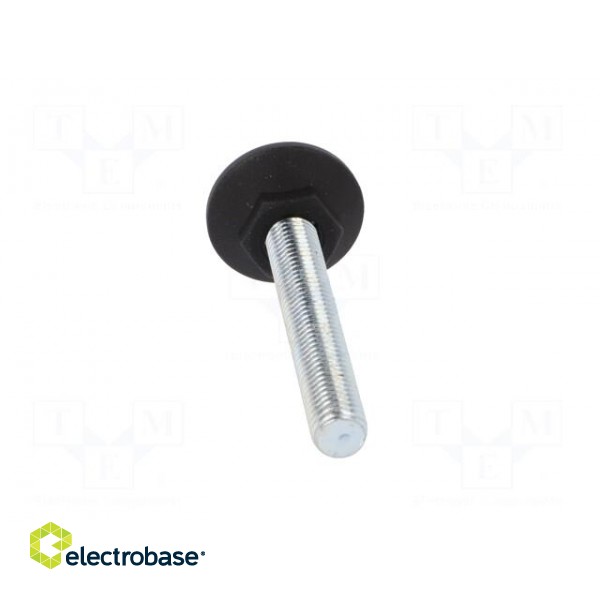 Foot of pin | rigid,with screwdriver slot | Base dia: 30mm | M10 image 5