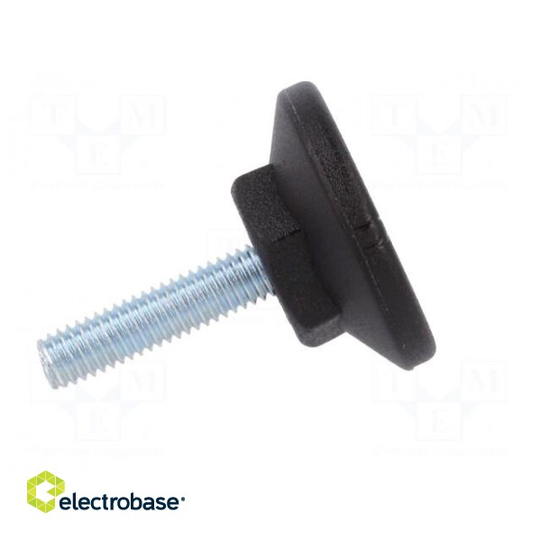 Foot of pin | rigid,with screwdriver slot | Base dia: 30mm | M6 image 7