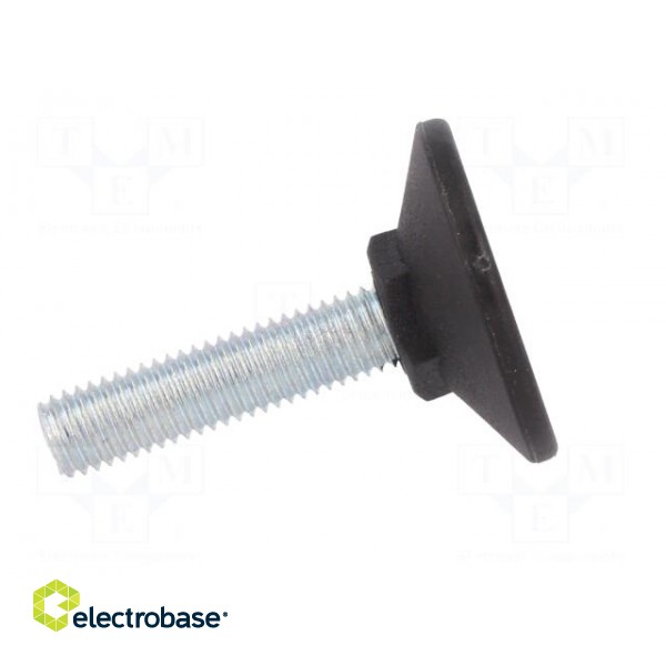Foot of pin | rigid,with screwdriver slot | Base dia: 40mm | M10 image 7