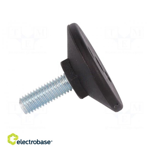 Foot of pin | rigid,with screwdriver slot | Base dia: 40mm | M8 image 7