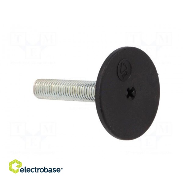 Foot of pin | rigid,with screwdriver slot | Base dia: 50mm | M12 image 8