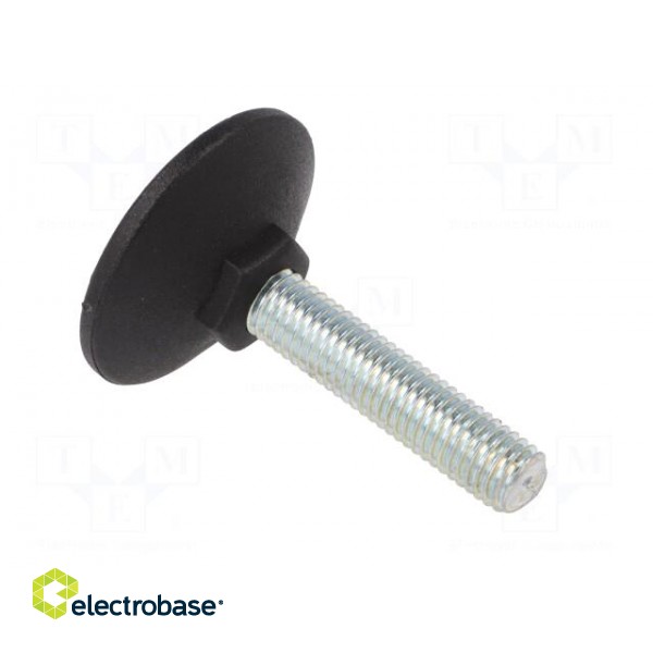 Foot of pin | rigid,with screwdriver slot | Base dia: 50mm | M12 image 4