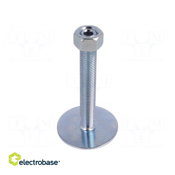 Foot of pin | Base dia: 80mm | M20 | steel | Plunger length: 125mm image 2