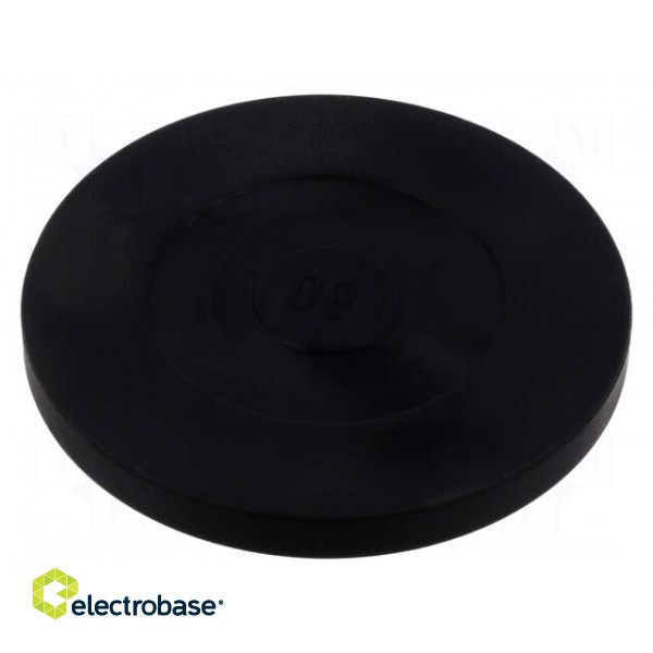 No-slip disk | elastomer thermoplastic TPE | H: 7mm | Ø: 68mm