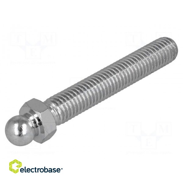 Pin | M10 | Plunger mat: steel | Ø: 10mm | Plating: zinc | Spanner: 13mm
