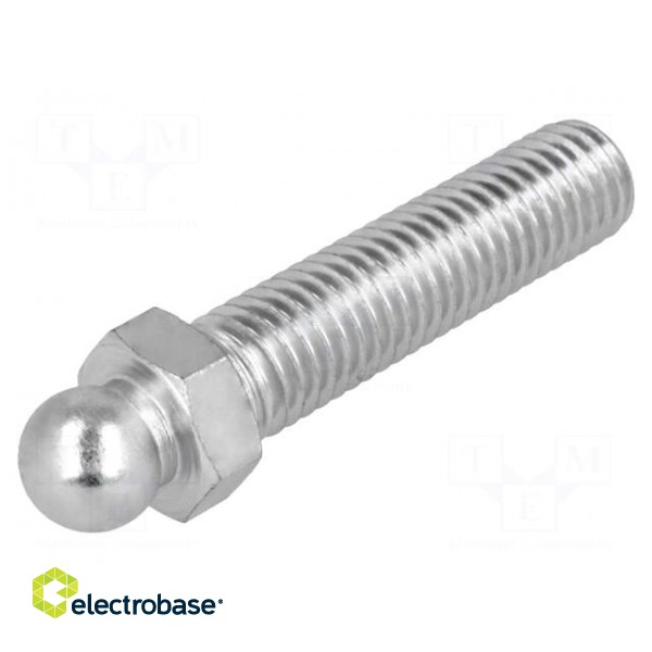 Pin | M10 | Plunger mat: steel | Ø: 10mm | Plating: zinc | Spanner: 13mm