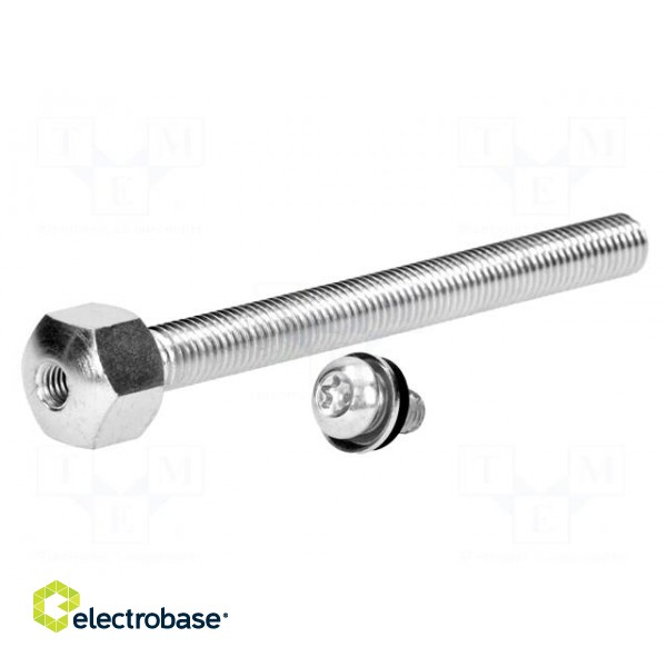 Pin | M12 | Plunger mat: steel | Plating: zinc | Thread len: 150mm