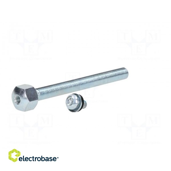 Pin | M12 | Plunger mat: steel | Plating: zinc | Thread len: 125mm image 2