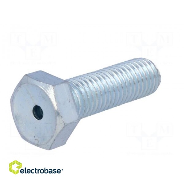 Pin | M12 | Plunger mat: steel | Plating: zinc | Thread len: 40mm image 2