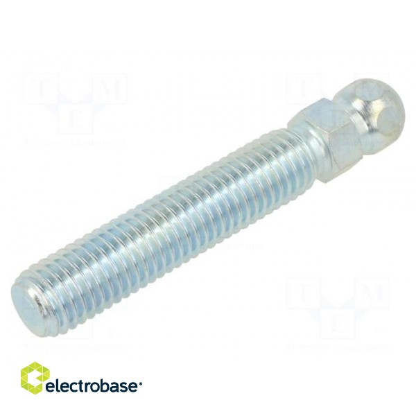 Pin | M14 | Plunger mat: steel | Ø: 15mm | Plating: zinc | Spanner: 14mm