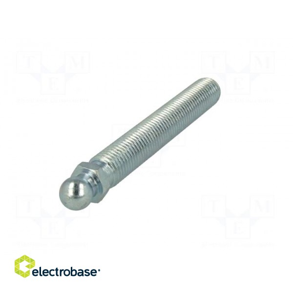 Pin | M16 | Plunger mat: steel | Ø: 14mm | Plating: zinc paveikslėlis 2