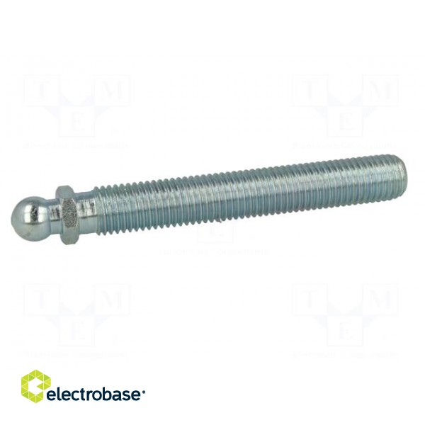 Pin | M16 | Plunger mat: steel | Ø: 14mm | Plating: zinc фото 3