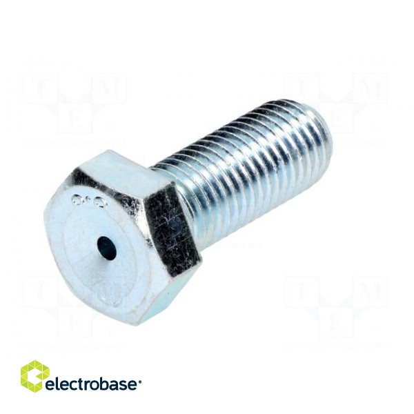 Pin | M16 | Plunger mat: steel | Plating: zinc | Thread len: 40mm image 2