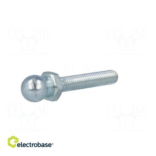 Pin | M8 | Plunger mat: steel | Ø: 14mm | Plating: zinc | Thread len: 43mm image 2