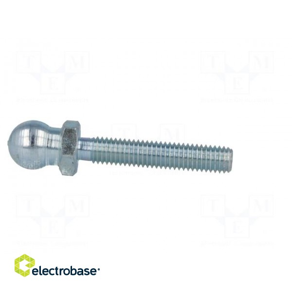 Pin | M8 | Plunger mat: steel | Ø: 14mm | Plating: zinc | Thread len: 43mm image 3