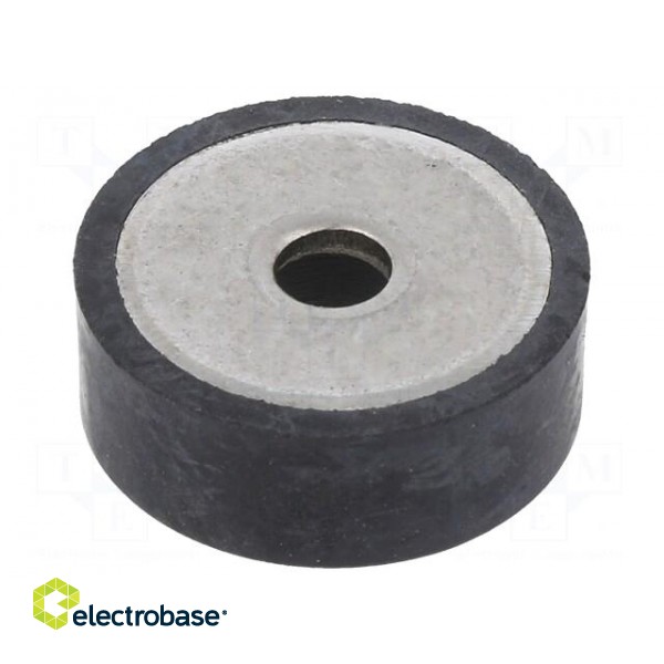 Washer | Base dia: 19mm | stainless steel | H: 7mm | Plating: rubber image 1