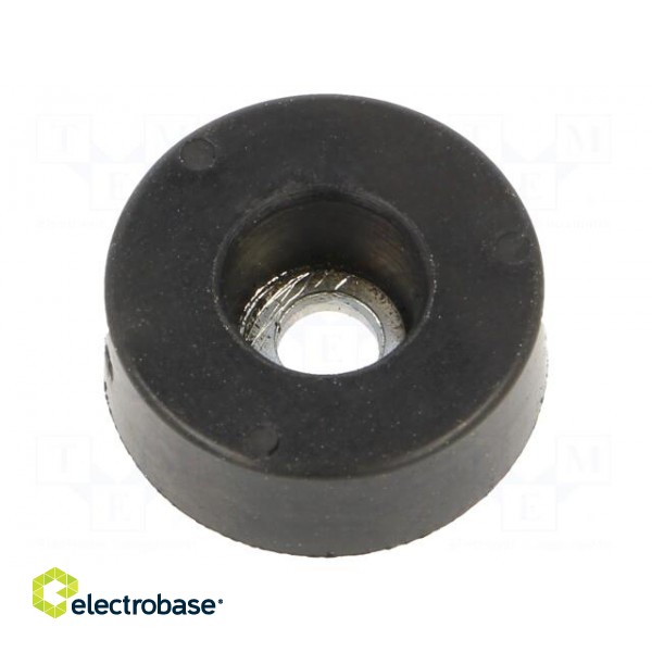 Washer | Base dia: 19mm | zinc plated steel | H: 7mm | Plating: rubber paveikslėlis 1