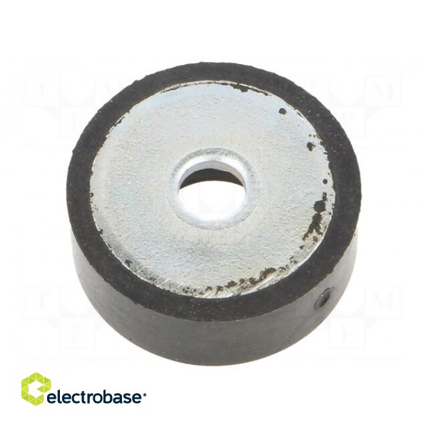 Washer | Base dia: 19mm | zinc plated steel | H: 7mm | Plating: rubber paveikslėlis 2