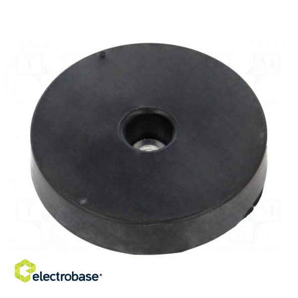 Washer | Base dia: 64mm | zinc plated steel | H: 13mm | Plating: rubber image 1