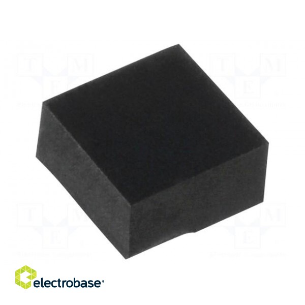 Self-adhesive foot | black | rubber | Y: 7mm | X: 7mm | Z: 4mm