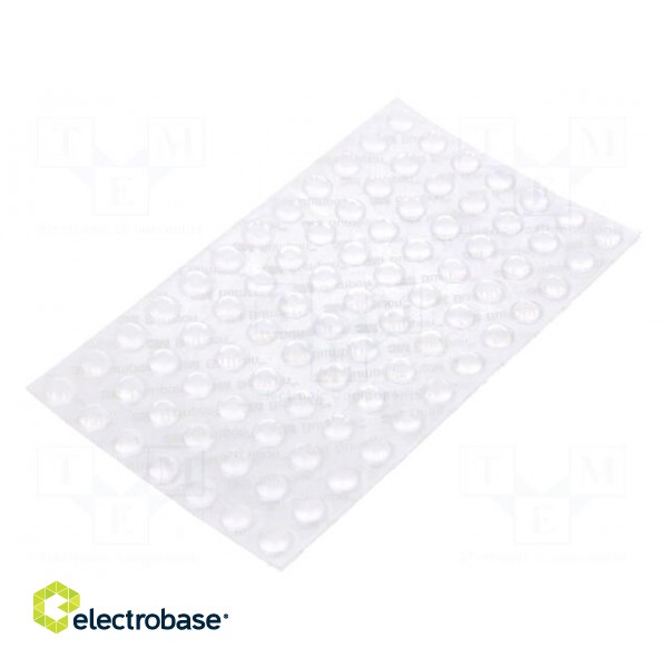 Self-adhesive foot | H: 3.3mm | transparent | polyurethane фото 1