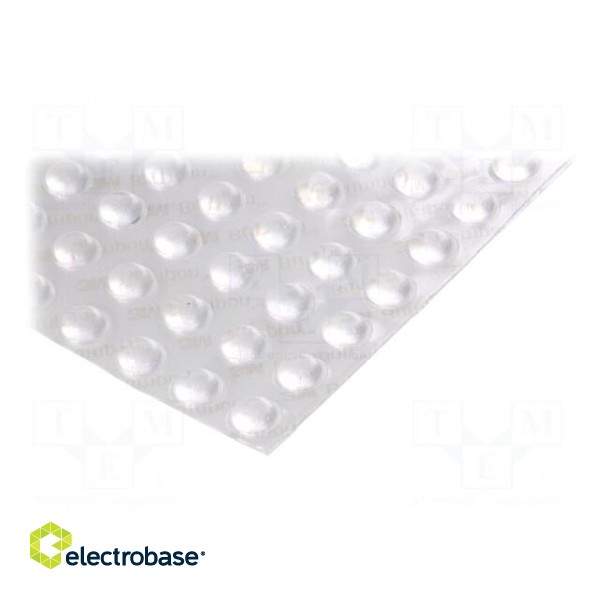 Self-adhesive foot | H: 3.3mm | transparent | polyurethane image 2