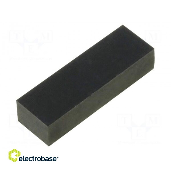 Self-adhesive foot | H: 3.6mm | black | rubber | W: 16mm | L: 5mm