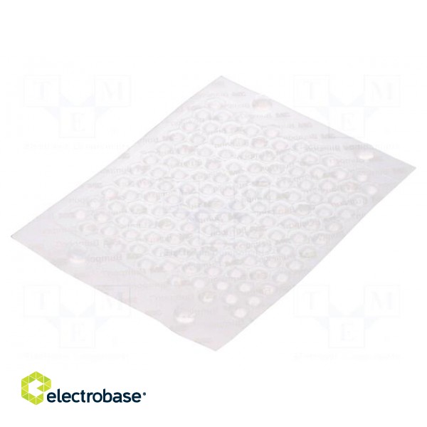 Self-adhesive foot | H: 3mm | half-transparent | polyetylene | Bumpon