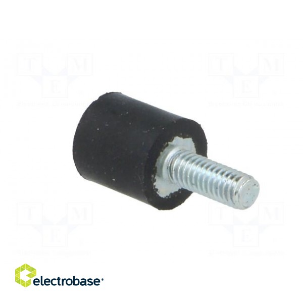 Vibroisolation foot | Ø: 10mm | H: 10mm | Shore hardness: 40±5 | 41N image 4