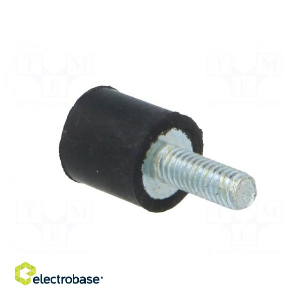 Vibroisolation foot | Ø: 10mm | H: 10mm | Shore hardness: 70±5 | 84N paveikslėlis 4