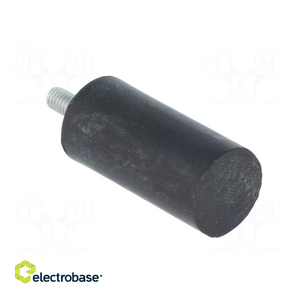 Vibroisolation foot | Ø: 15mm | H: 30mm | Shore hardness: 70±5 | 193N фото 8