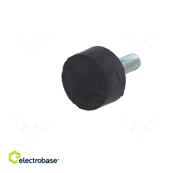 Vibroisolation foot | Ø: 20mm | H: 10mm | Shore hardness: 40±5 | 240N image 2