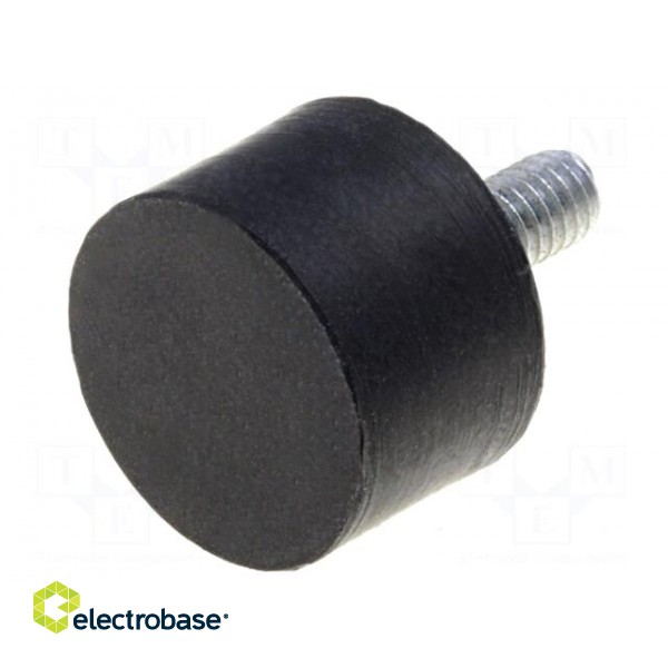 Vibroisolation foot | Ø: 20mm | H: 10mm | Shore hardness: 55±5 | 315N
