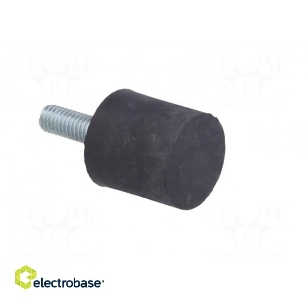 Vibroisolation foot | Ø: 20mm | H: 20mm | Shore hardness: 40±5 | 160N фото 8