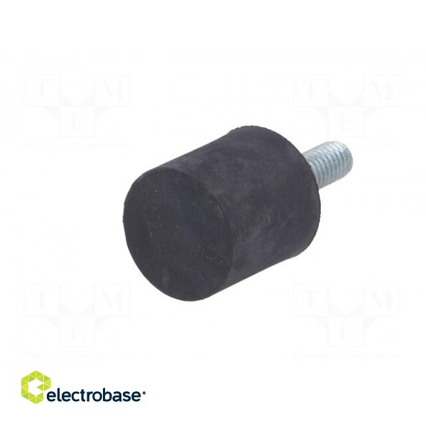 Vibroisolation foot | Ø: 20mm | H: 20mm | Shore hardness: 40±5 | 160N image 2
