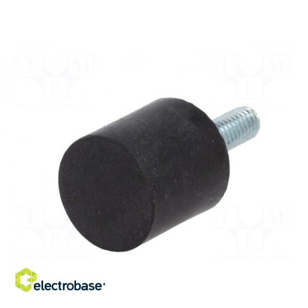 Vibroisolation foot | Ø: 20mm | H: 20mm | Shore hardness: 70±5 | 336N image 2