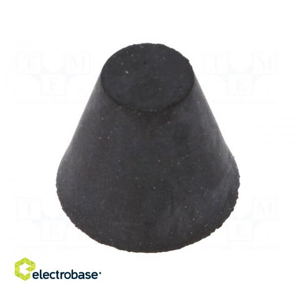Vibroisolation foot | Ø: 25mm | Shore hardness: 55±5 | 358N | 84N/mm