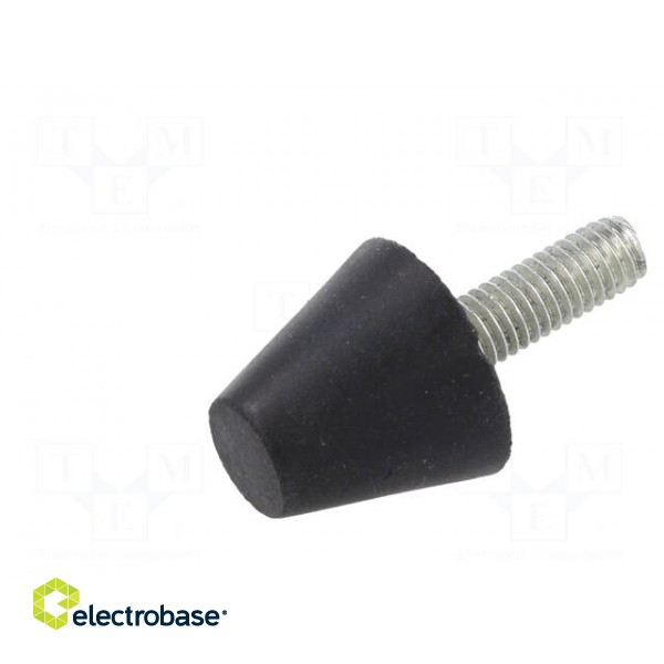 Vibroisolation foot | Ø: 20mm | Shore hardness: 70±5 | 468N | 110N/mm фото 2