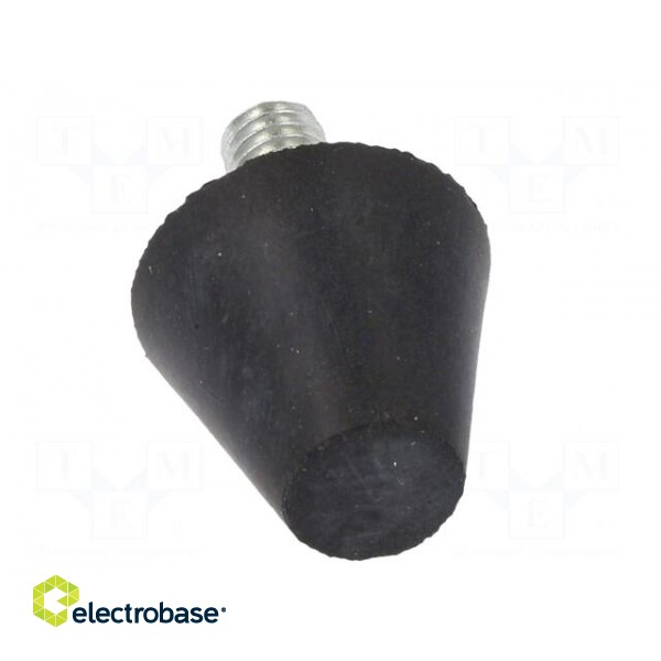 Vibroisolation foot | Ø: 20mm | Shore hardness: 70±5 | 468N | 110N/mm фото 9