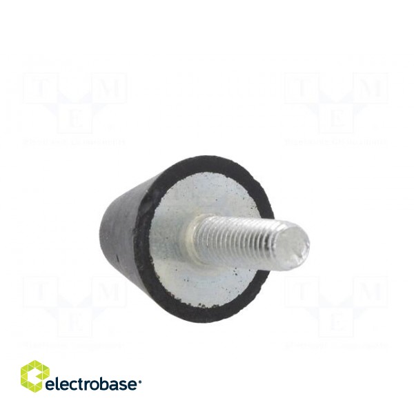 Vibroisolation foot | Ø: 20mm | Shore hardness: 70±5 | 468N | 110N/mm фото 4
