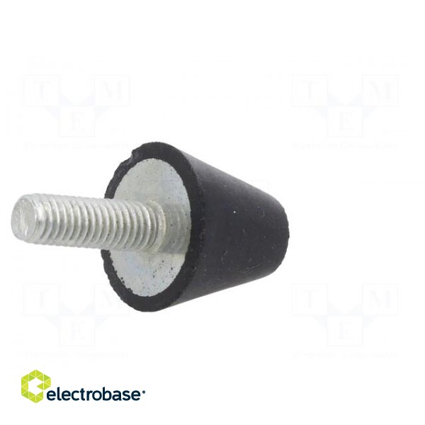 Vibroisolation foot | Ø: 20mm | Shore hardness: 70±5 | 468N | 110N/mm фото 6