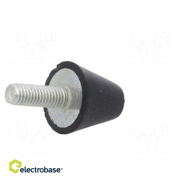 Vibroisolation foot | Ø: 20mm | Shore hardness: 70±5 | 468N | 110N/mm image 6