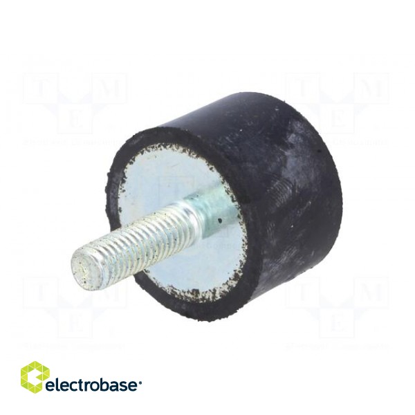 Vibroisolation foot | Ø: 25mm | H: 17mm | Shore hardness: 55±5 | 770N фото 6
