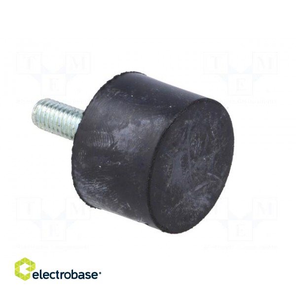 Vibroisolation foot | Ø: 25mm | H: 17mm | Shore hardness: 55±5 | 770N фото 8